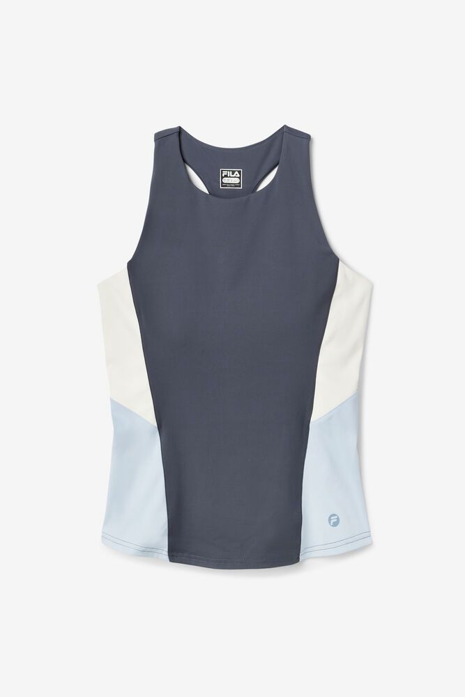 Fila Practice Hard Blue Tank Top Womens - NZ 91572-TWDM